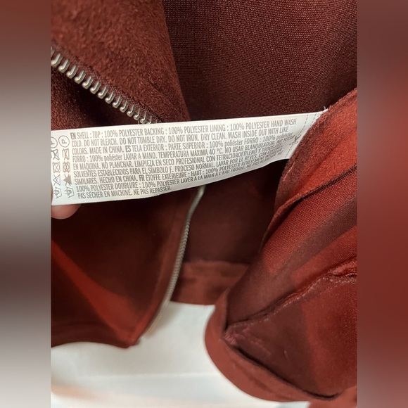 Forever 21 Women's Rust Suede Jacket - Picture 3 of 4